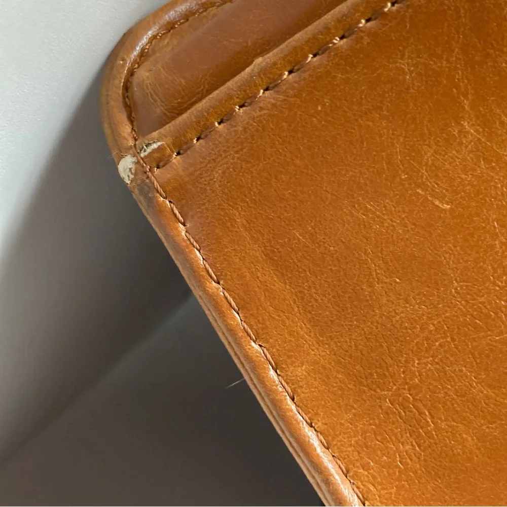 Kelly Moore + A Beautiful Mess Brown Camera Diaper Messenger Bag